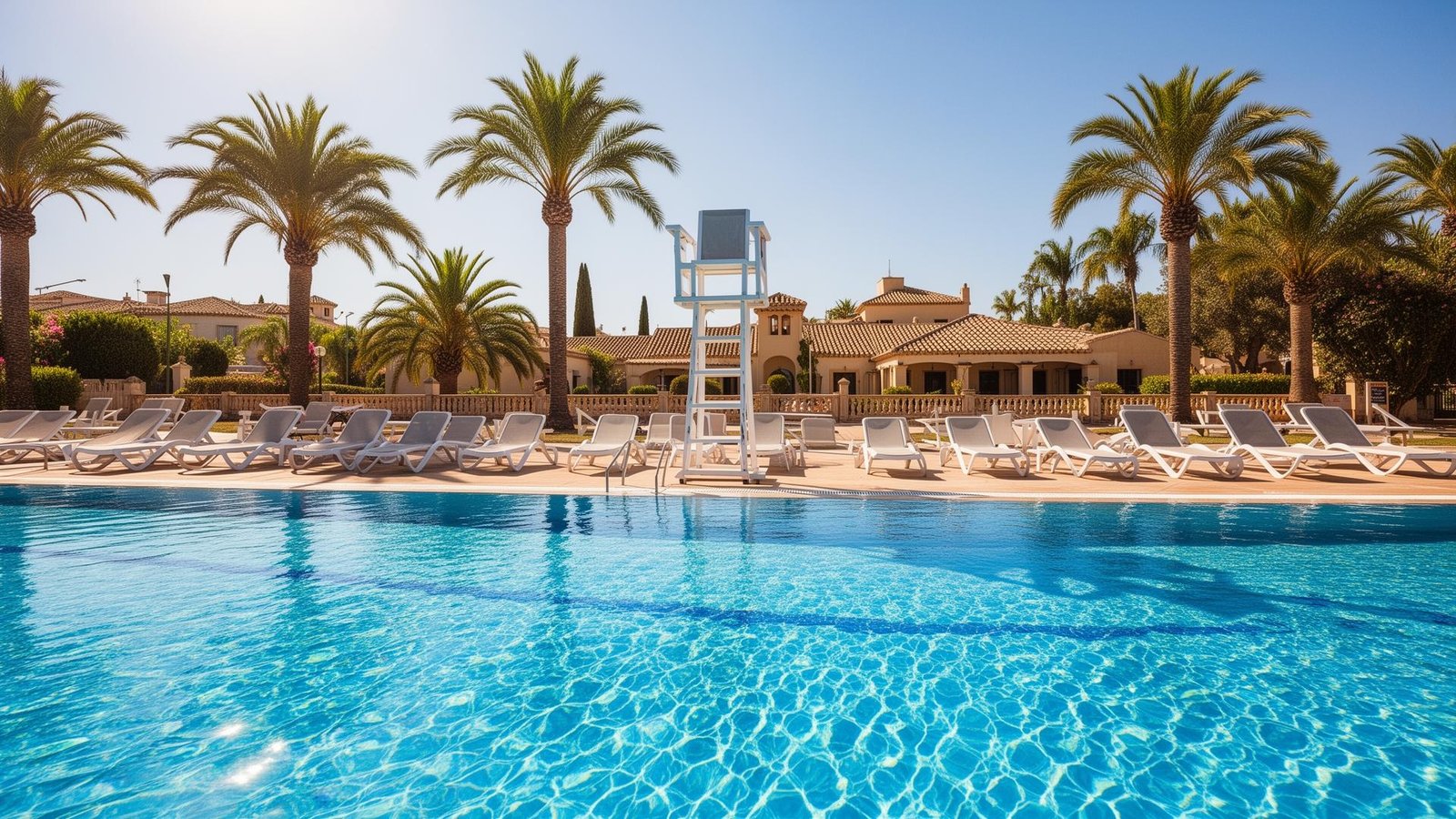 piscina muy grande de un resort